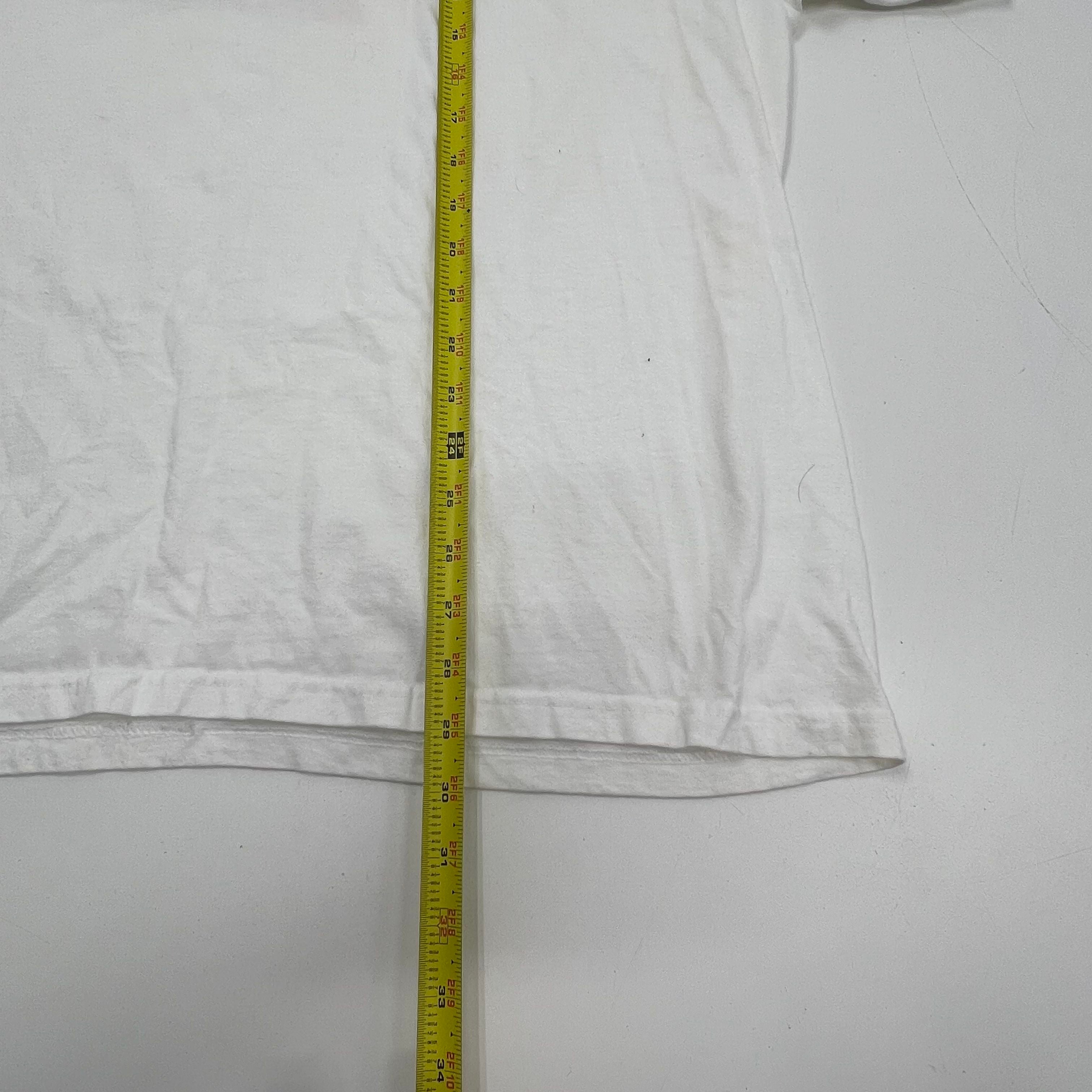 Vintage Y2K Stussy No Fear Graphic T Shirt Proud American White USA Made 2XL