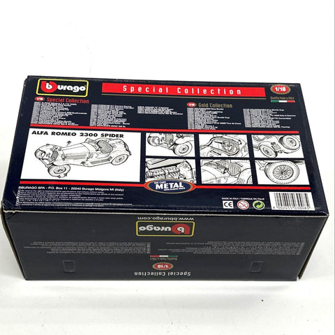 Bburago Alfa Romeo 2300 Spider 1932 Special Collection 1/18 Diecast New In Box