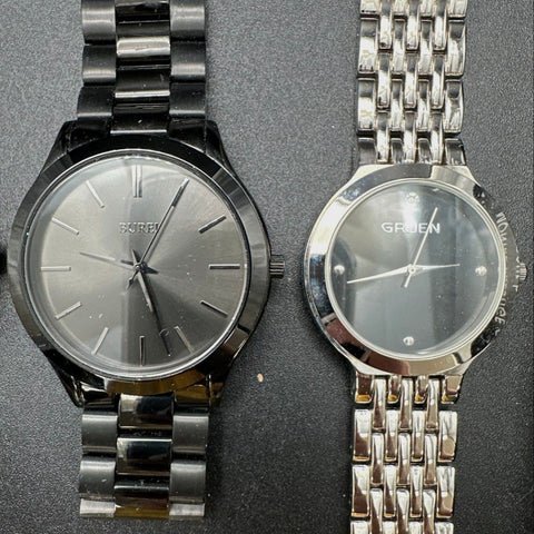 Gruen AK Homme Burei Allard Modern Men's Quartz Fashion Watch Lot of 5