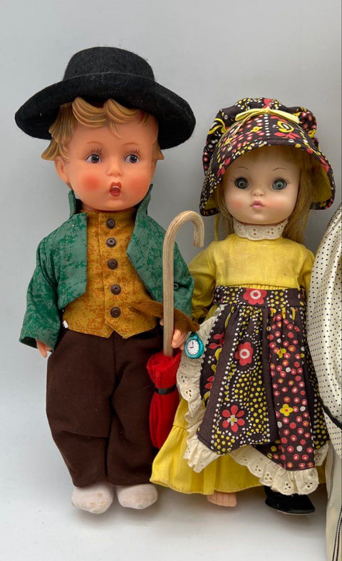 Vintage Doll Lot Effanbee Goebel Hummel Madame Alexander 5 Pieces With Papers
