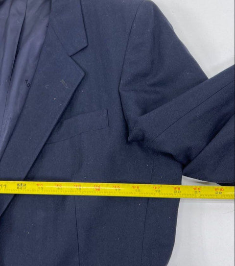 Vintage Adolfo 3 Piece Suit Men's Navy Blue Blazer Vest Pants