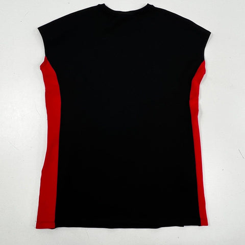 Spanx Women's Black Colorblock Side Stripe Tunic Mini Dress Zipper Pockets Sz 1X