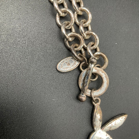 Playboy Fashion Jewelry Lot Necklace Hoop Stud Hook Earrings Rhinestone Bunny
