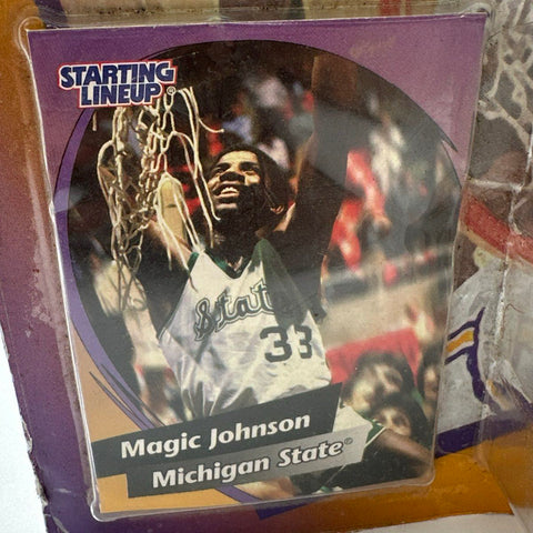 Hasbro Magic Johnson Starting Lineup 1998 Edition Michigan State Sealed MOC