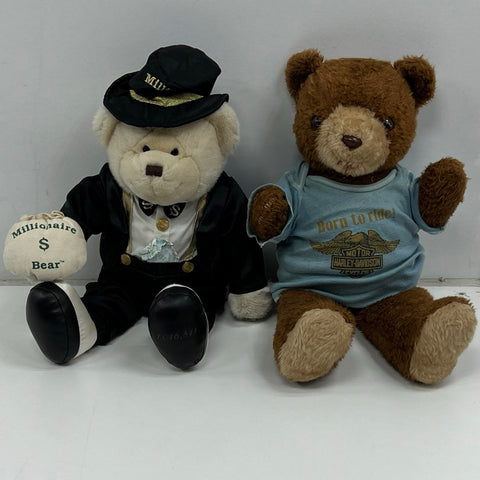 Harley-Davidson Precious Moments 5 Teddy Bear Plush Stuffed Animal Collector Lot