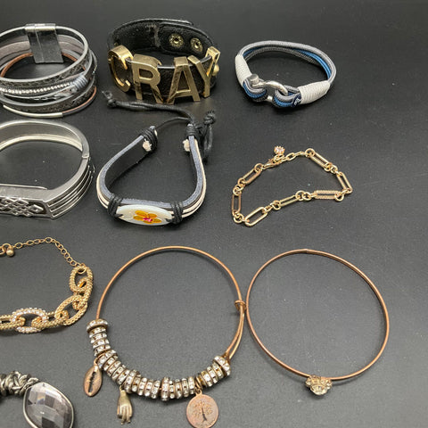 BCBGeneration Express Alex and Ani Fashion Jewelry Lot of 18 Wearable Bracelets