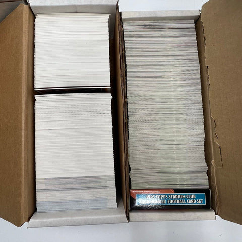 Football Card Lot Bulk Collection Early 1990s Topps Fleer Skybox See Photos