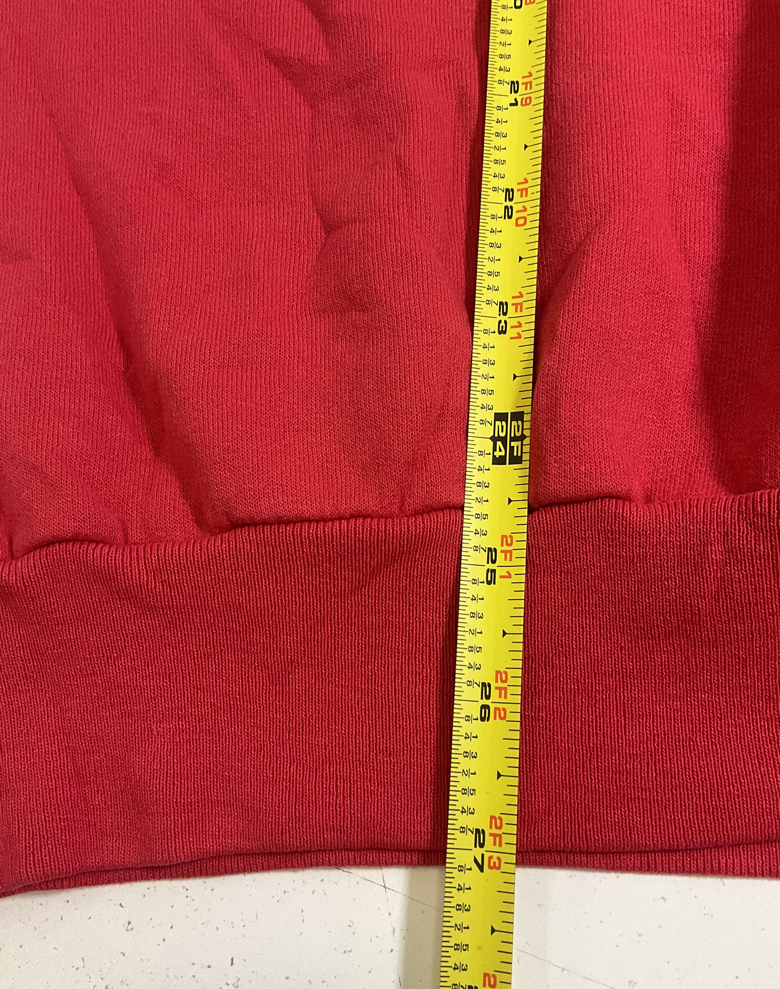 Vintage 90s Mei Sty'le Red Dog Embroidered Applique Crewneck Sweatshirt L