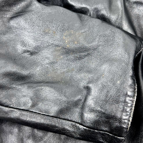 Vintage 80s Excelled Black Genuine Leather Belted Wrap Trench Coat Women's