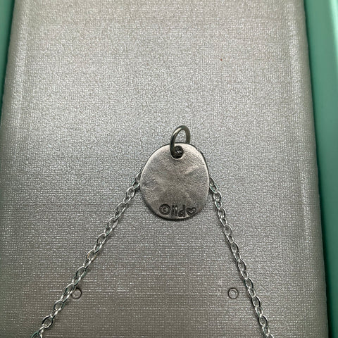 Lisa Leonard Designs Follow the Star Pendant Necklace Pewter Silver Tone 18"