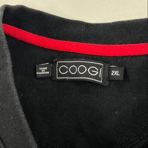 Vintage Y2K Coogi Australia Patched Logo Military T-Shirt Sz 2XL