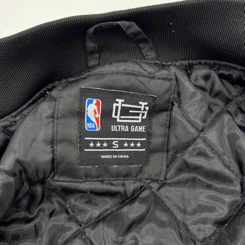 Ultra Game Men's Los Angeles Lakers Black Quilted Varsity Bomber Jacket Sz S