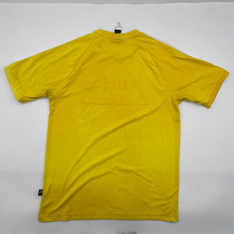 Adidas Men's Yellow Hu Holi Knit Tee T-Shirt Size M CW9102