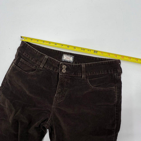 Levi's Women's 526 Slender Boot Cut Brown Corduroy Pants Trousers Size 12