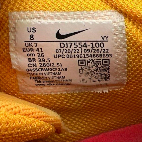Nike KD Trey 5 X White University Gold Siren Red Basketball Shoes Size 8