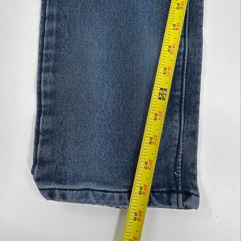 Unbranded Men's Blue Wash Faded Denim Jeans Straight Leg Embroidered Sz 40