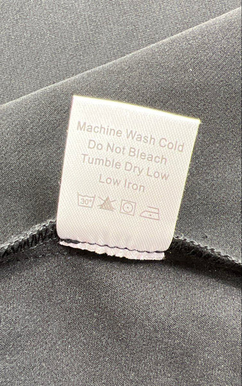 Tuckernuck Women's Black Ruffle Neck Tie Back Long Sleeve Shift Dress Size L