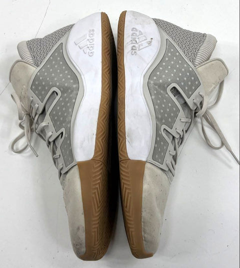 Adidas Pro Vision Cloud White Grey Gum Sole Basketball Shoes Men's Size 18