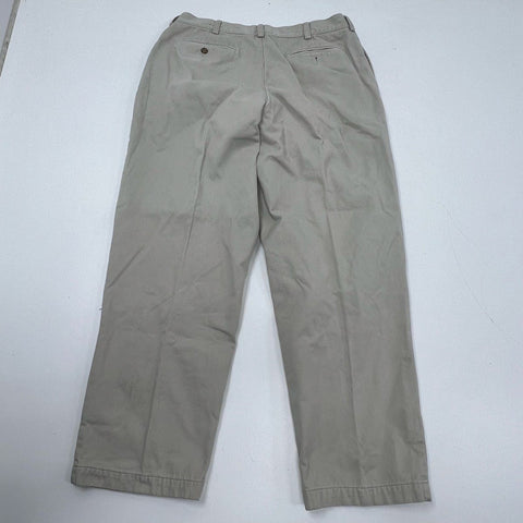 Vintage LL Bean Men's Flannel Lined Jeans & Chinos Pants Lot of 2 Sz 36x30