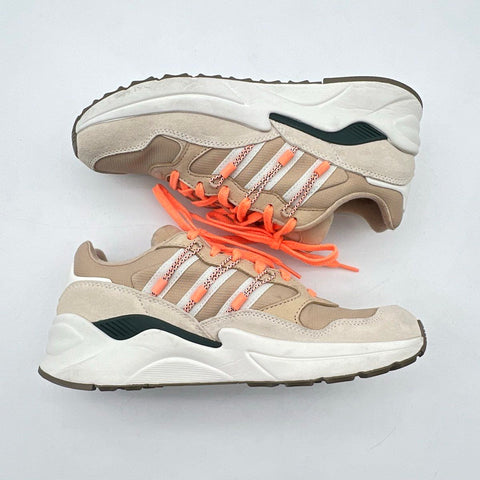 Adidas Yung-96 Chasm Savanna Cloud White Solar Orange Sneakers Men's Size 8