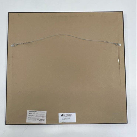 Lil Dept Signed Abstract Print 100/100 Handmade Paper Mixed Media Framed 28x26