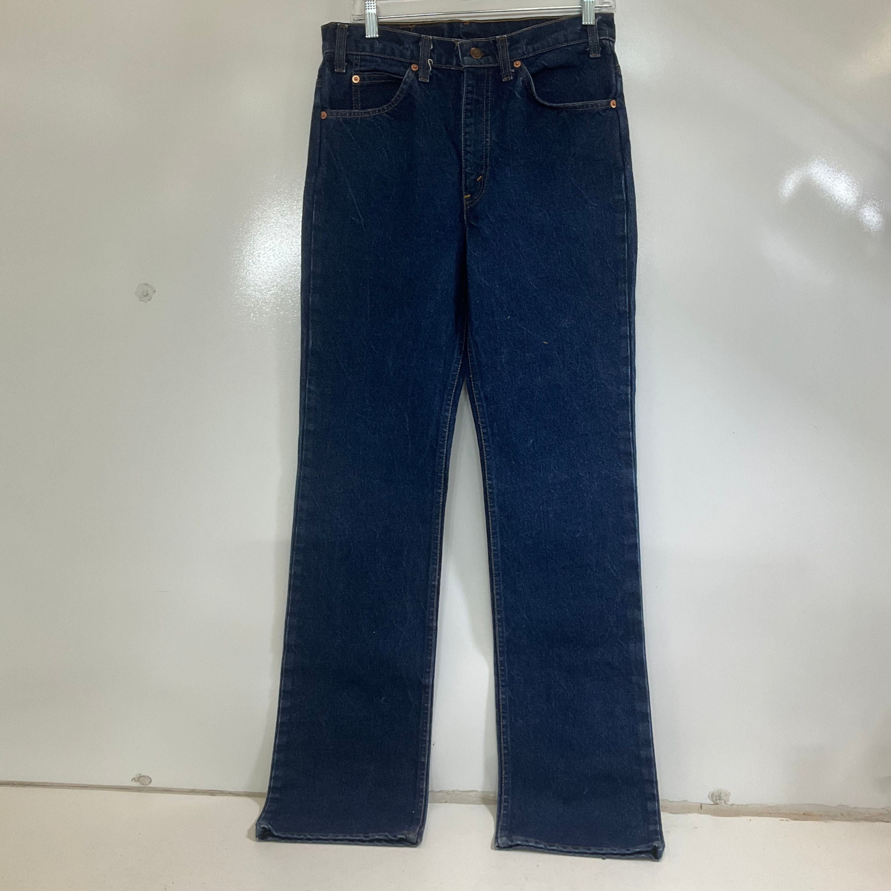 Vintage 90s Levi's 517 Orange Tag Dark Wash Bootcut Jeans Men's W32 L36