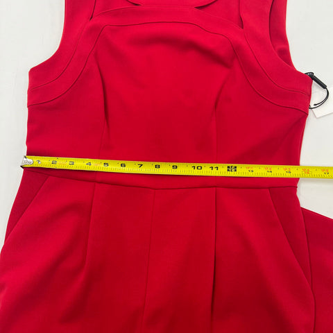 Calvin Klein CD9C1B55 Red Wide Leg Cutout Jumpsuit Women's 10 NWT