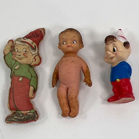 Vintage Lot Kellogg's Crackle Doll Bank & Campbell's Kids Ideal Toy