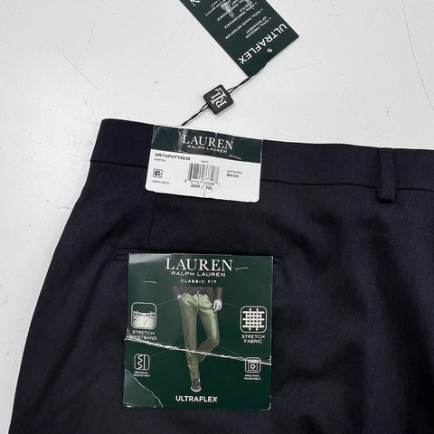 Lauren Ralph Lauren Men's Navy Norton UltraFlex Classic Fit Pants Sz 42x32 NWT
