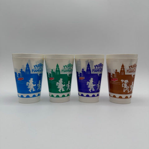 Muppets Take Manhattan Fritos Promotional Plastic Cups Lot of 8 Vintage 1984