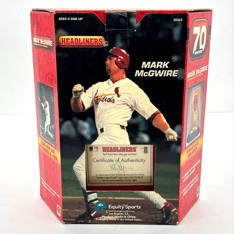 Mark McGwire & Sammy Sosa MLB 1998 Home Run Race Equity Headliners XL Lot 2 MIB