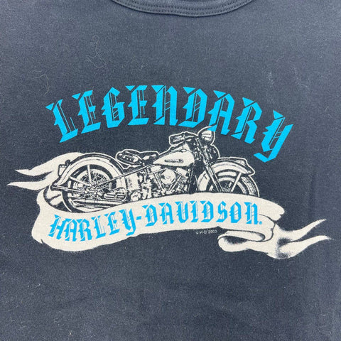 Vintage Y2K Harley-Davidson Lot of 2 NYC Twin Towers Baby Tee T-Shirts Sz XL