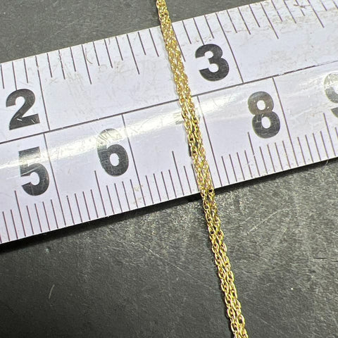Sterling Silver Gold tone Double Drop Diamond Accent Pendant Necklace 2.47g