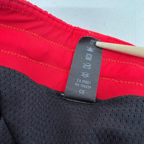 Lululemon Red Athletic Lined Back Zip Pocket Shorts Men's XL