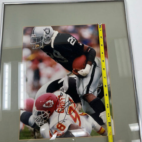 Eric Dickerson Signed Autograph Framed 8x10 Photo LA Raiders HOF NFL