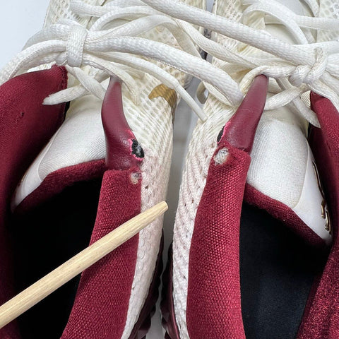 Nike Kyrie 1 iD White Metallic Gold Burgundy Basketball Shoes Size 11.5