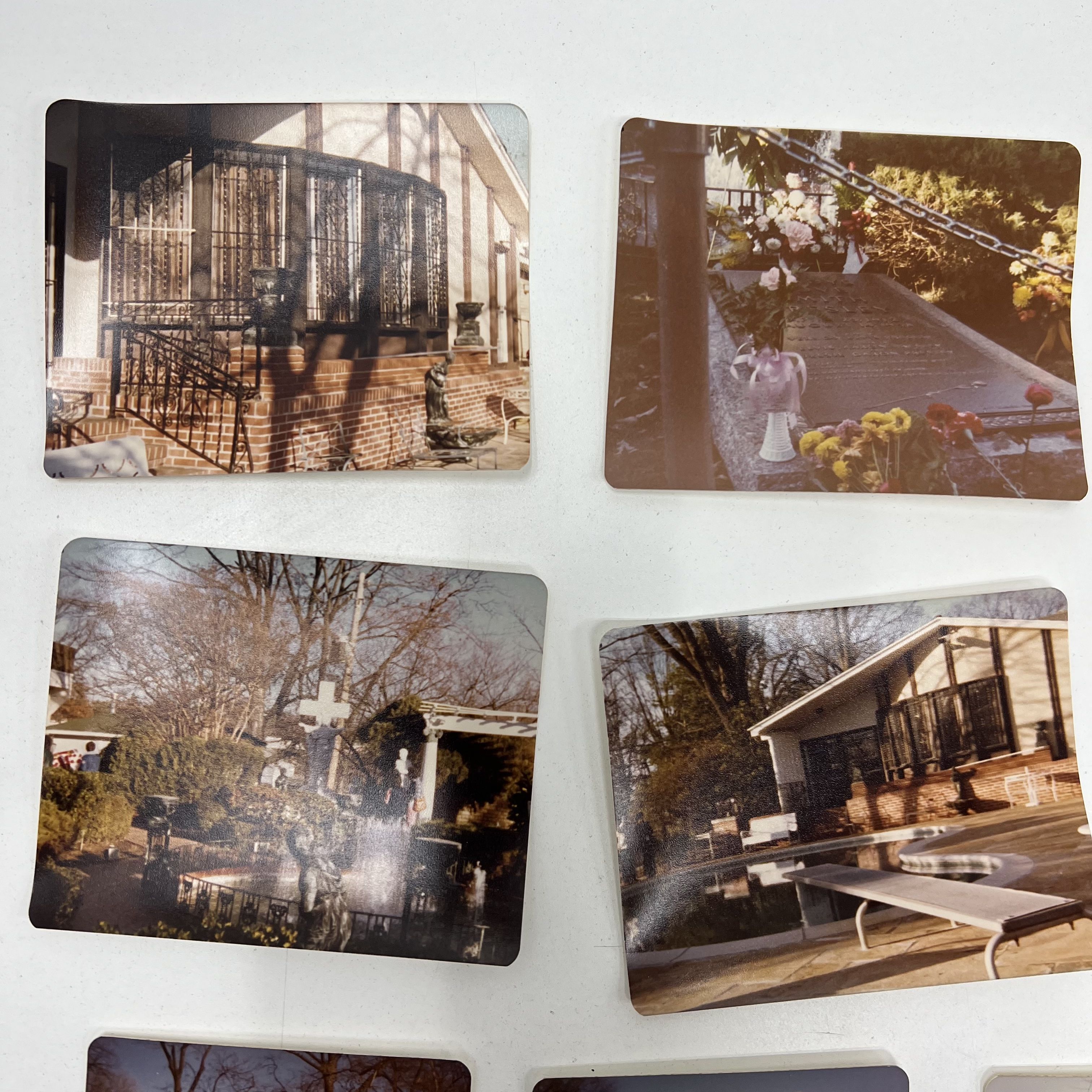 Vintage 1977 Pictures Of Graceland Elvis Grave Stone Home Rose Garden Lot of 17