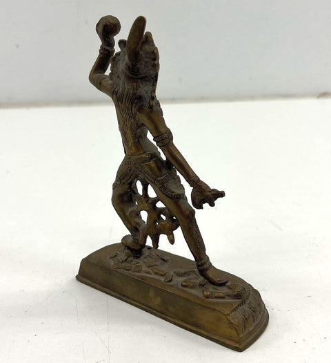 Vintage Tibetan Bronze Vajrayogini Statue 6" Buddhist Deity Figure Himalayan Art
