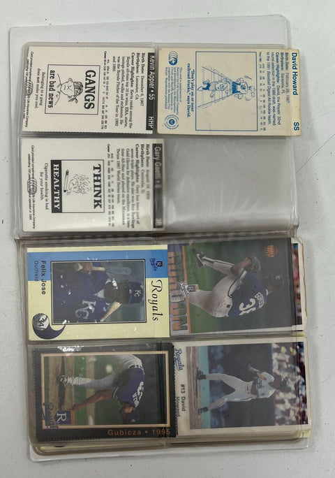 1994 Donruss KC Royals Kansas City Star Card Booklet Lot Jose Rosado Auto