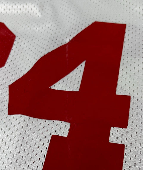 Adidas Nebraska Huskers White #24 Football Mesh Jersey Youth Size YL