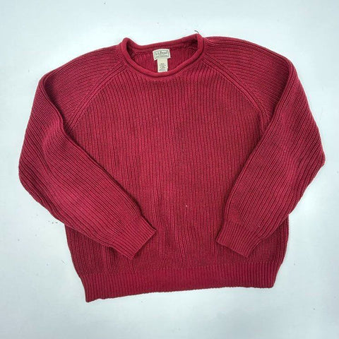 Vintage Lot of 2 LL Bean & Eddie Bauer Classic Sweaters Sz L