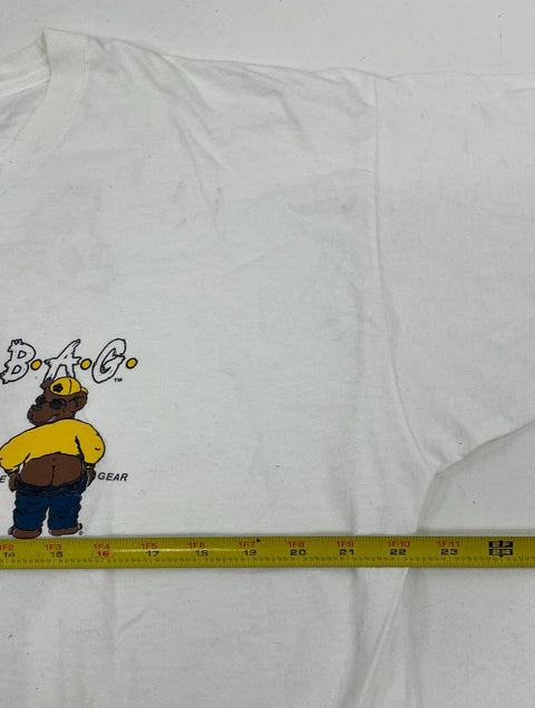 Vintage 90s Bare Gear BGWEAR Cartoon Bear Graphic T Shirt Men's XXL