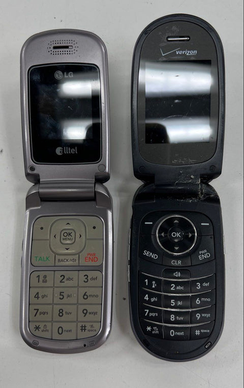 Samsung LG Doro Flip & Slider Cell Phone 5 Piece Lot For Parts Only