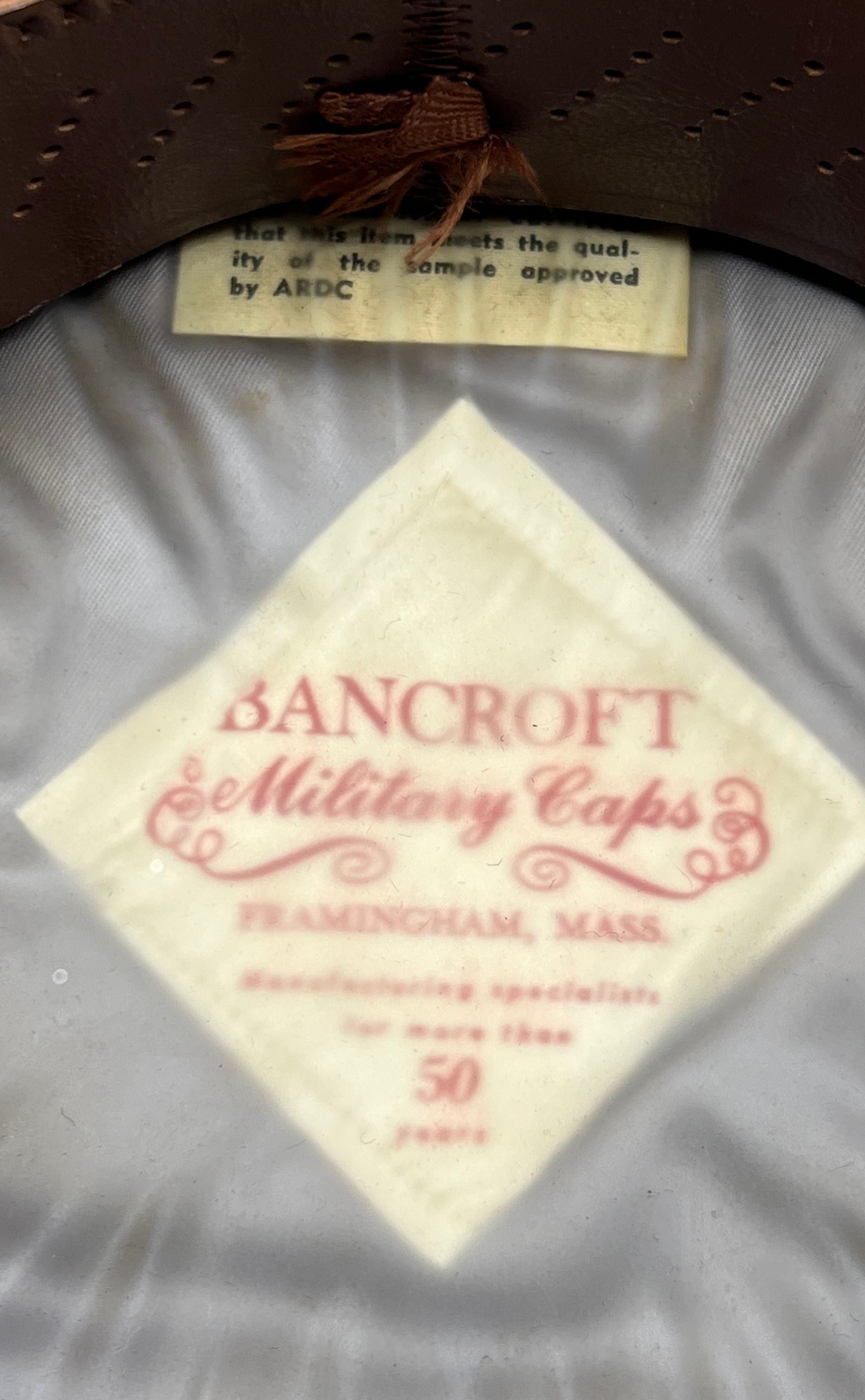 Vintage Military Uniform Hat Lot Blue Bancroft 930 Officer White Sailor 6 7/8