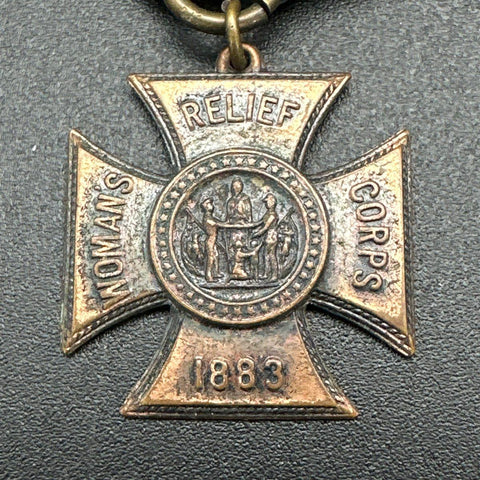 Antique Woman's Relief Corps Medal 1883 Civil War WRC Wendell MPLS FCL Badge