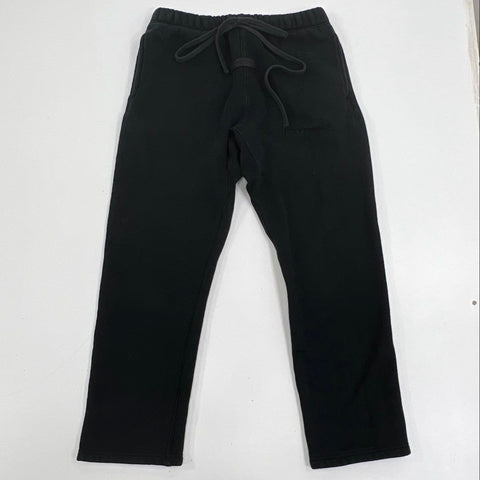 Essentials Fear of God Men's Black Fleece Logo Sweatpants Size M