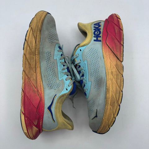 Hoka Arahi 7 Blue Grey Red Gradient Running Shoes Size 8.5