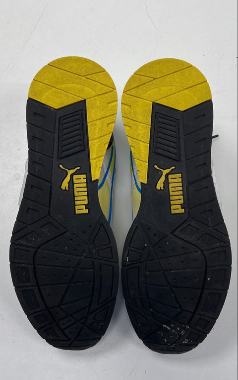 Puma Mirage Sport Remix White Blue Yellow Men's Sneakers Size 13