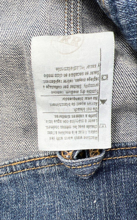 Carhartt Womens Blue Denim Chore Coat Jacket WC019 Workwear Size Medium