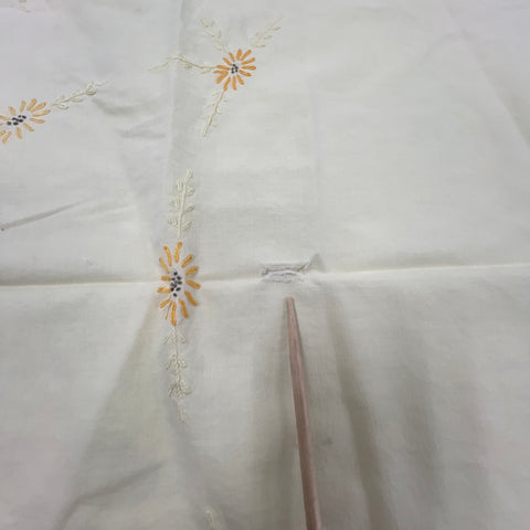 Vintage Lot Hand Embroidered Textiles Linens Tablecloths Runner Cross Stitch